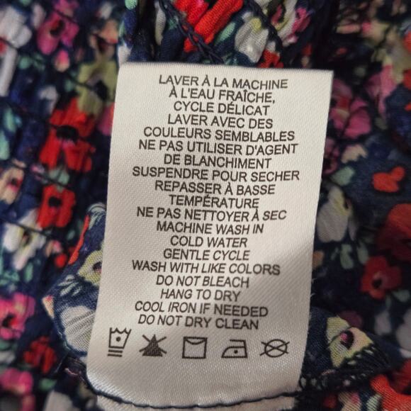 Rachel Zoe Floral Smocked Blouse. Size Large. - Picture 8 of 11